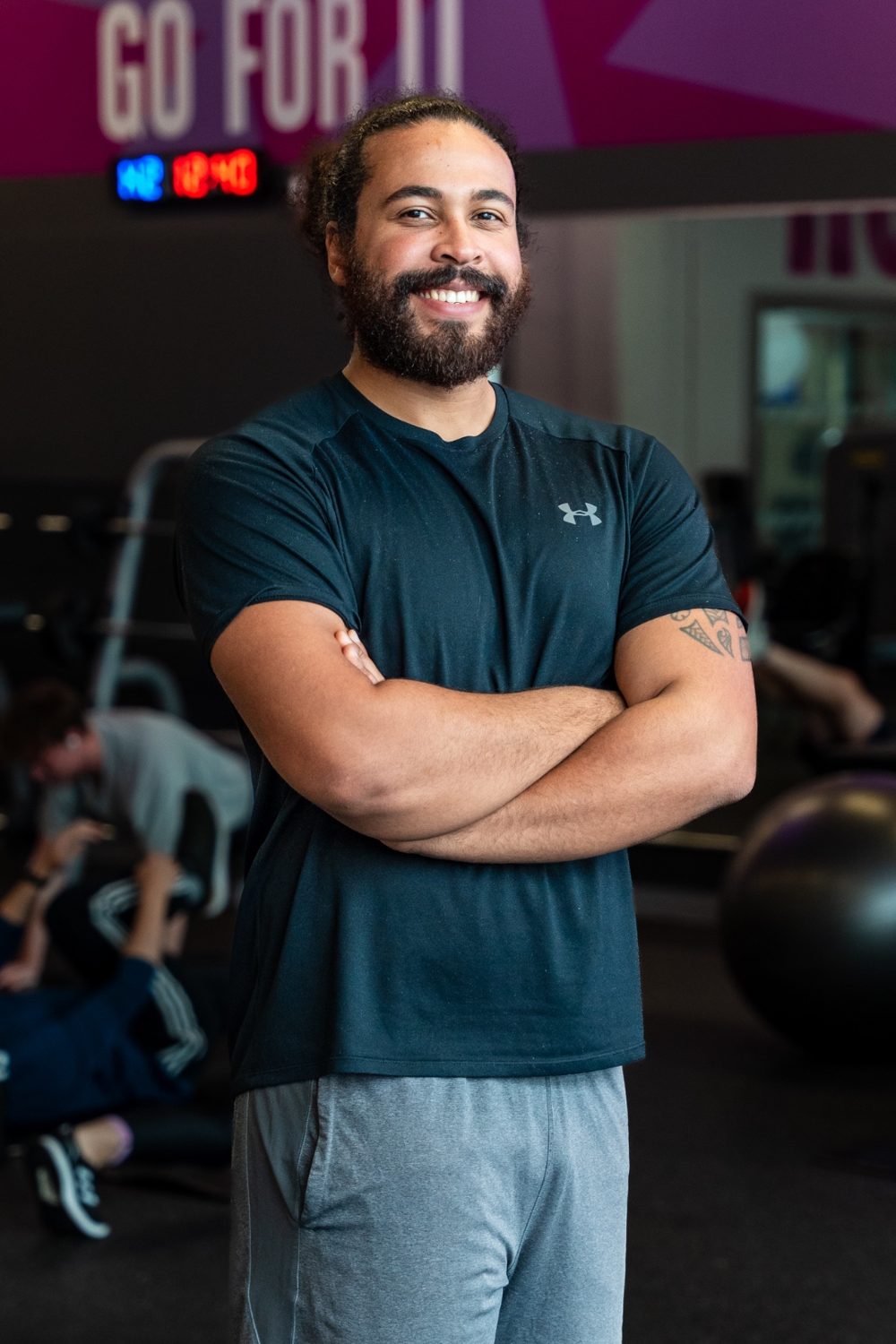 CJ White, Level 3 personal trainer, portrait in his Greenwich training studio